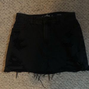 Black Hollister Jean Skirt